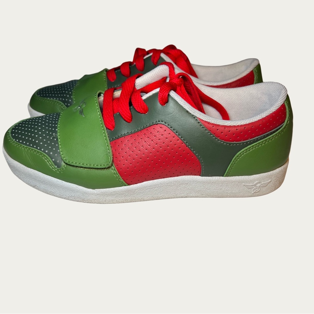 Creative Recreation Women’s Colorful Green and Red Sneakers Size 8